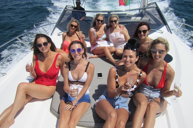 Girls Hen Algarve Yacht Charter - The route: passing coast, cliffs, and a possible swim stop