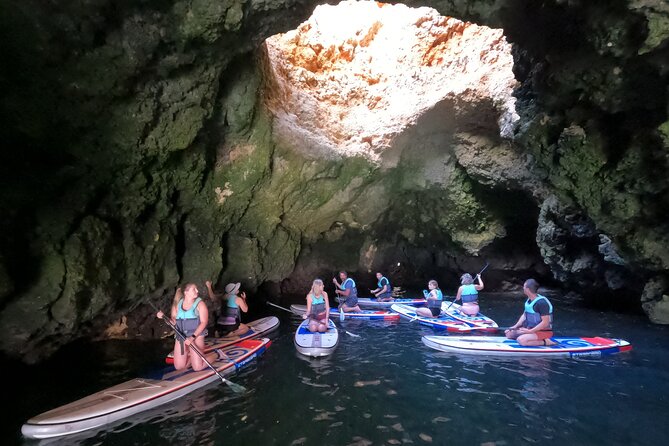 Guided SUP Caves Tour in Lagos – Ponta da Piedade | Small Group - Gear, briefing, and the 50m swim rule that matters
