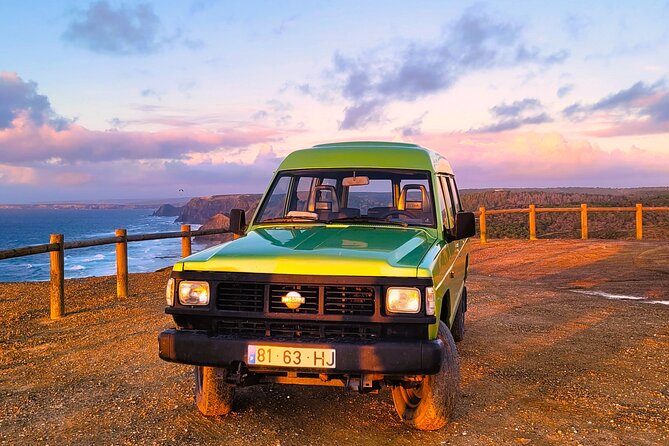 Half-Day Jeep Sunset Safari with Portuguese wine - Lagos and Burgau: whitewashed homes meet working coastline energy