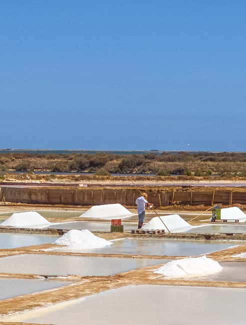 Jeep Tour - Fuzeta, Olhão & Mud and Salt Bath - Mud and Salt Bath plus salt pans: the white gold process you can picture