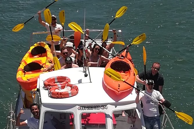Kayak Adventure through the Ponta da Piedade Caves in Lagos - The Comfort of a Boat Transfer Before You Paddle