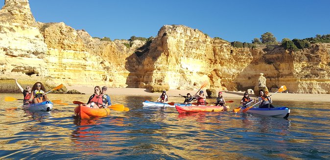 Kayak Benagil Cave with 1st kayak tour company - Stop 2, Praia da Corredoura: quick views of Lovers Beach