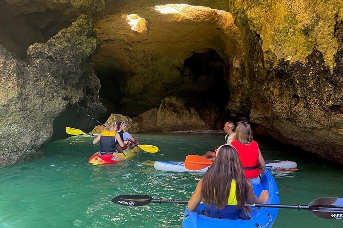 Kayak tour to the Benagil caves - Stop 1, Benagil: Rocky Shore Launch and First Coastal Views