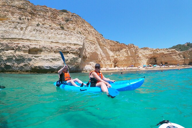 Kayaking Experience at Algarve Coastline Highlights Benagil caves - Stop 2, Algar de Benagil: smaller caves, fossils, and geology stories