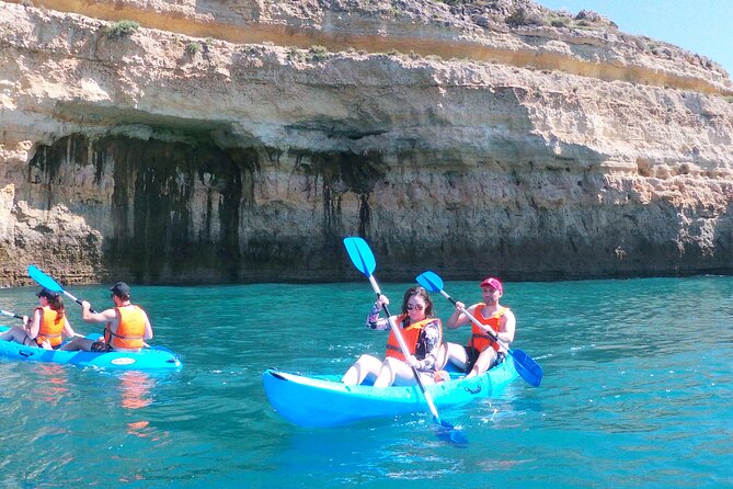 Kayaking Experience at Algarve Coastline Highlights Benagil caves - Stop 3, Praia da Marinha from the kayak level