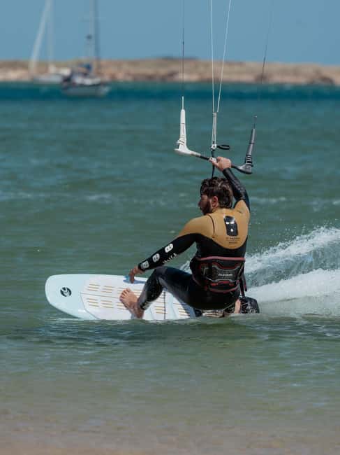 Kitesurf Lessons - Day 1 on the Beach: Safety Theory, 4-Line Kite Control, and Parrot Mastery