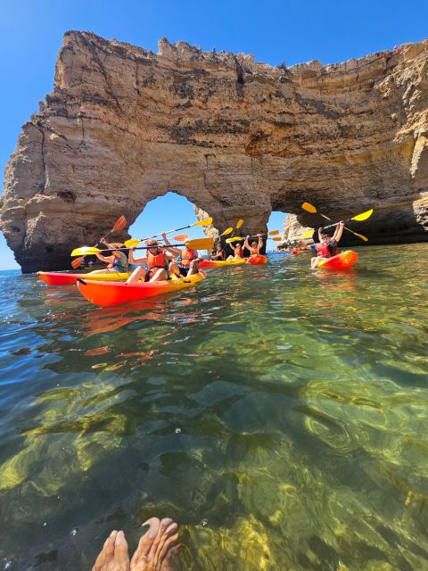 Lagoa: Benagil Cave and Marinha Beach Guided Kayaking Tour - Cruising Toward Benagil: When the Sea Caves Start to Make Sense