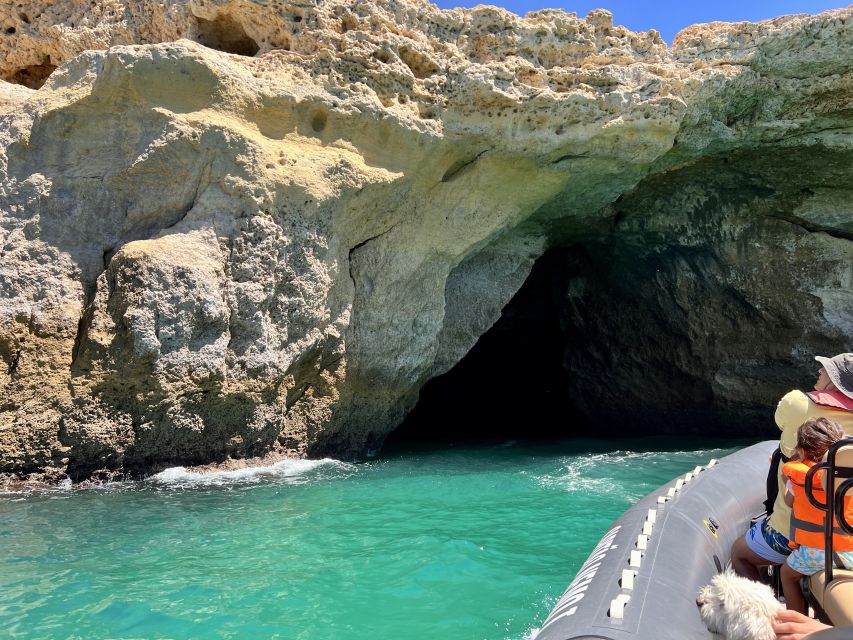 Lagoa: Benagil Caves & Praia da Marinha with biologist guide - Swimming at the secret bay stop: short, fun, and condition-based