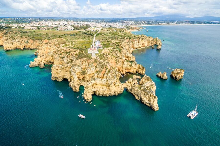 Lagos: Brunch and Benagil Caves - Setting out from Marina de Lagos, and what “4 hours” really feels like