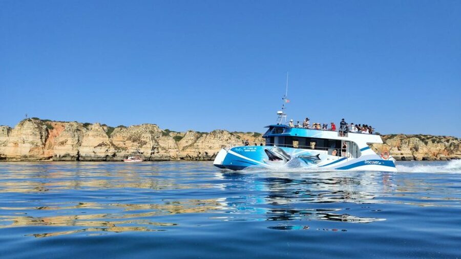 Lagos: Dolphins & Caves - Catamaran - From Marina de Lagos to Sea Conditions (What Your First 30 Minutes Looks Like)