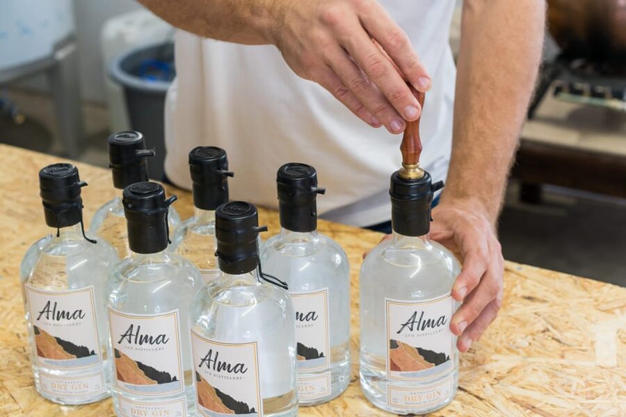 Lagos: Guided Gin Distillery Tour With Tasting at Alma Luz - Alma Luz Distillery and the Grey Metal Door in Lagos