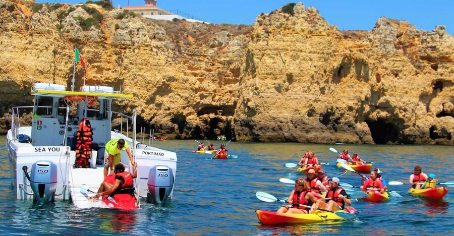 Lagos: Kayaking Tour - First, Get Set Up: Marina de Lagos logistics and how the day starts