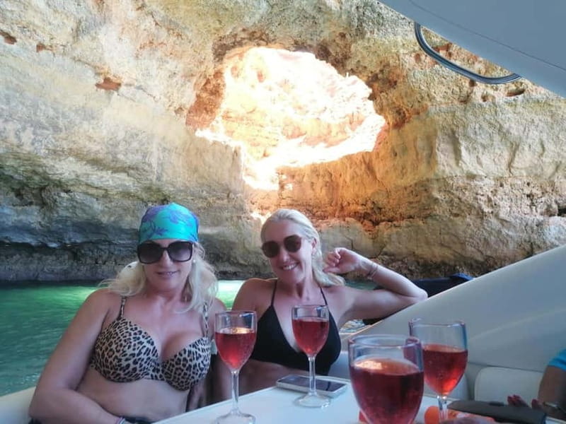 Lagos: Private Luxury Cruise with Tapas and Drinks - Tapas, Fresh Fruit, Champagne: Food That Fits a Sea Day