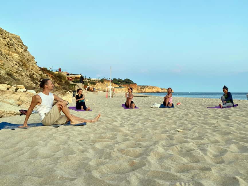 Lagos: Stretch Horizons | Coastal Hike & Yoga - Praia de Porto de Mós, cliffs with around 200 million years behind them