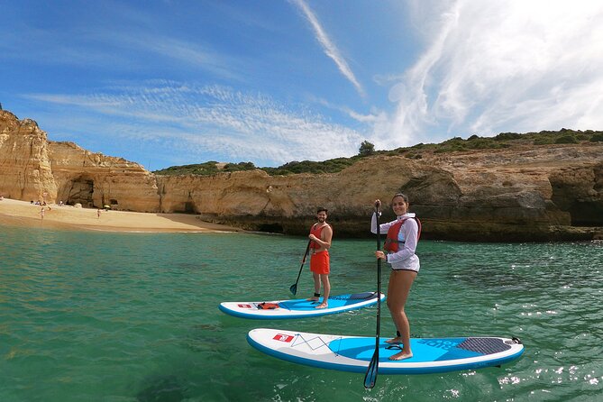 Paddleboarding adventure at Benagil caves - SUP basics in real ocean conditions, or choose a kayak