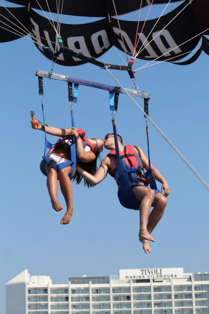 Parasailing Vilamoura - The fun part you might pay extra for: photos and GoPro video
