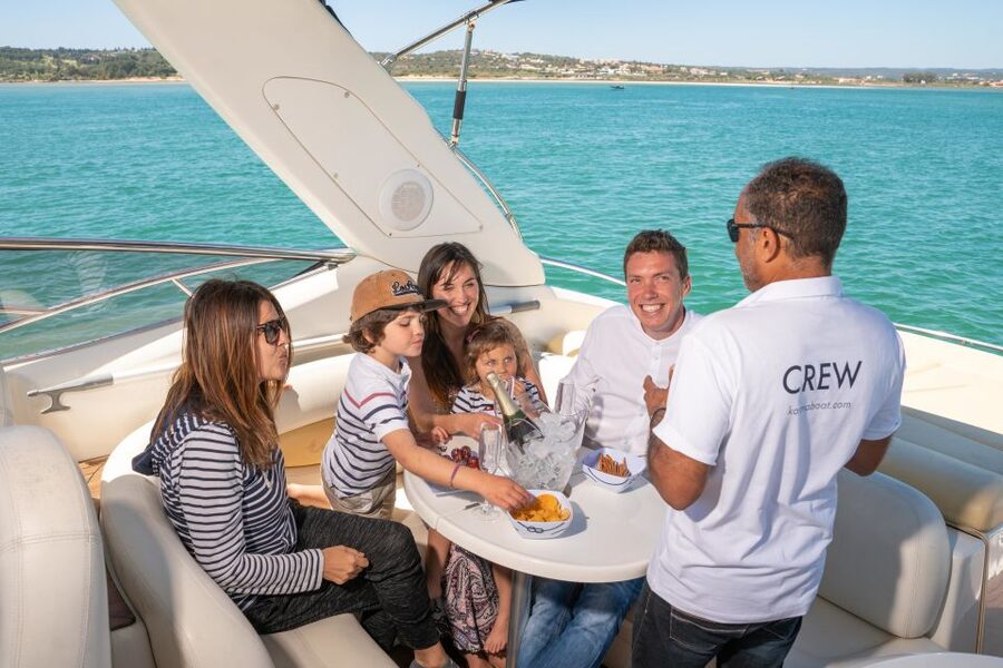 ponta da piedade 2h luxury charter with drinks and tapas - Sunset time with drinks and nibbles