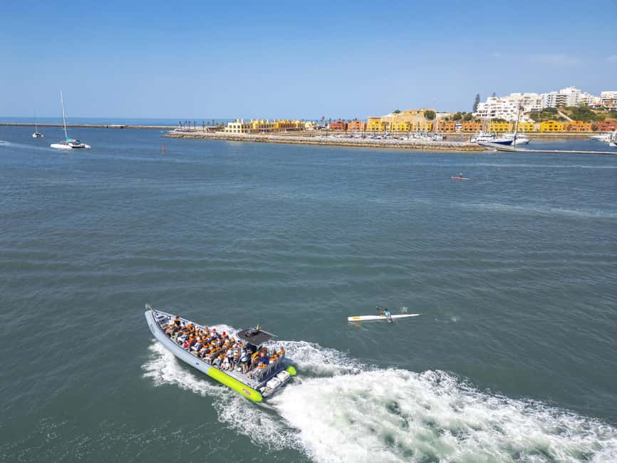 Portimão: Benagil Boat Tour & Marinha Beach & Carvalho Beach - Benagil Cave rules, timing, and what the skylight really does