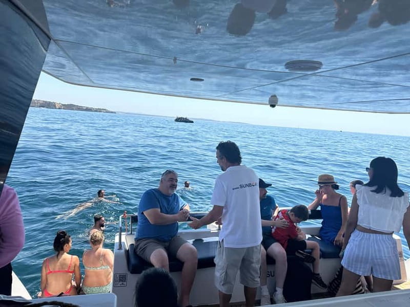 Portimão: Benagil Caves & Golden Coast Eco Catamaran Tour - Benagil Sea Cave and the other caves: what the guided time feels like