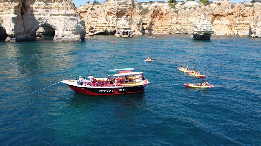 Portimão: Benagil Caves Speedboat and Kayak Guided Tour - Sea conditions, cave entry, and safety reality checks