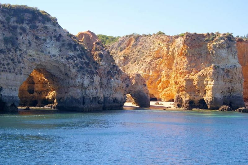 Portimão: Boat Trip by Sailing Boat to Lagos Cape Caves - Coastal Views: Praia da Rocha, Alvor River Mouth, and Lagos Beaches