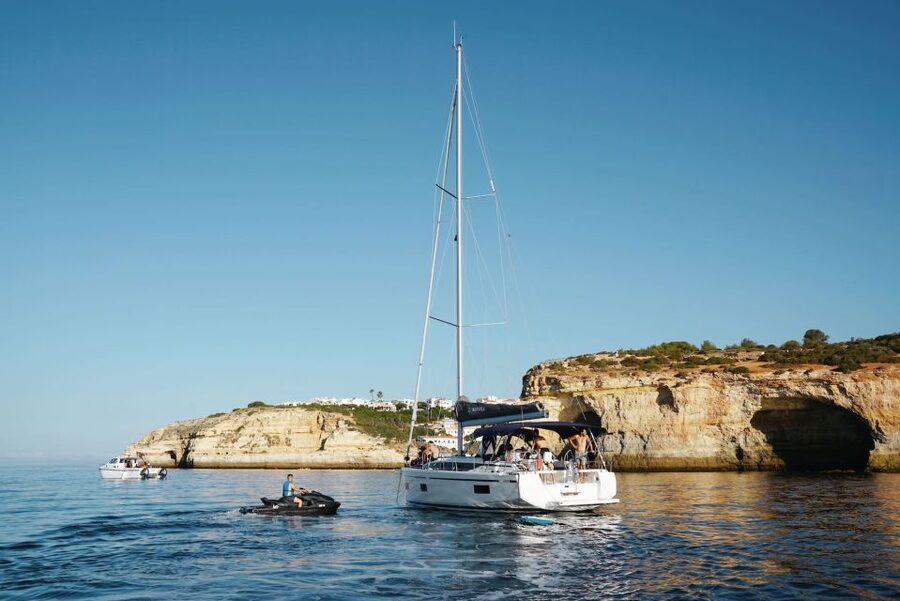 Portimao: Full Day Luxury Sail-Yacht Cruise - Portimão Marina to the open water, the setup that feels easy