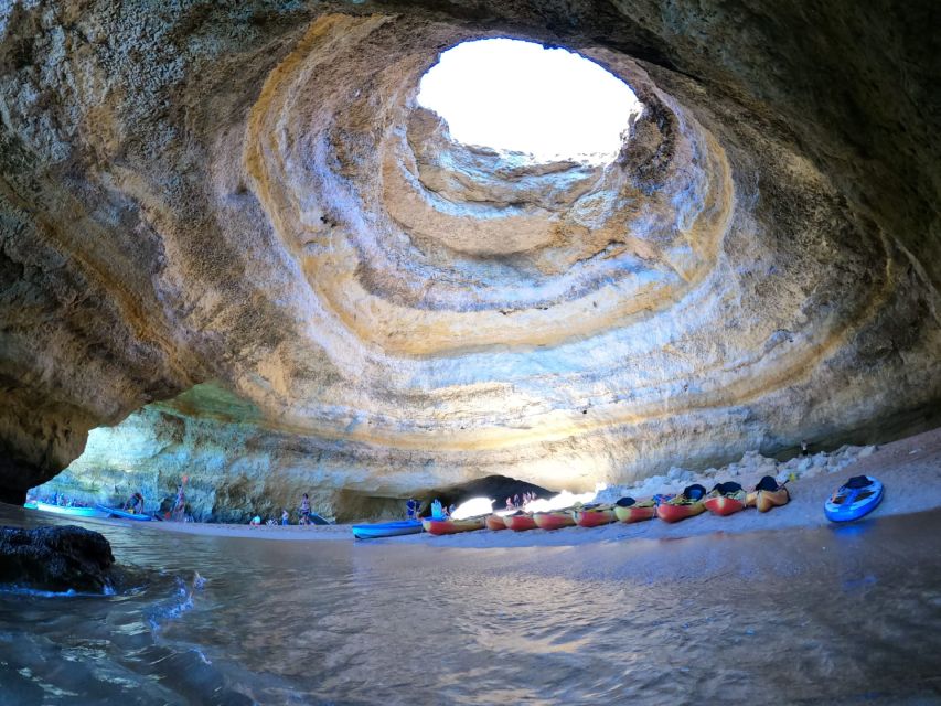 Portimão: Kayak Tour of Benagil Caves - The Benagil Cave highlight, getting out inside from your kayak