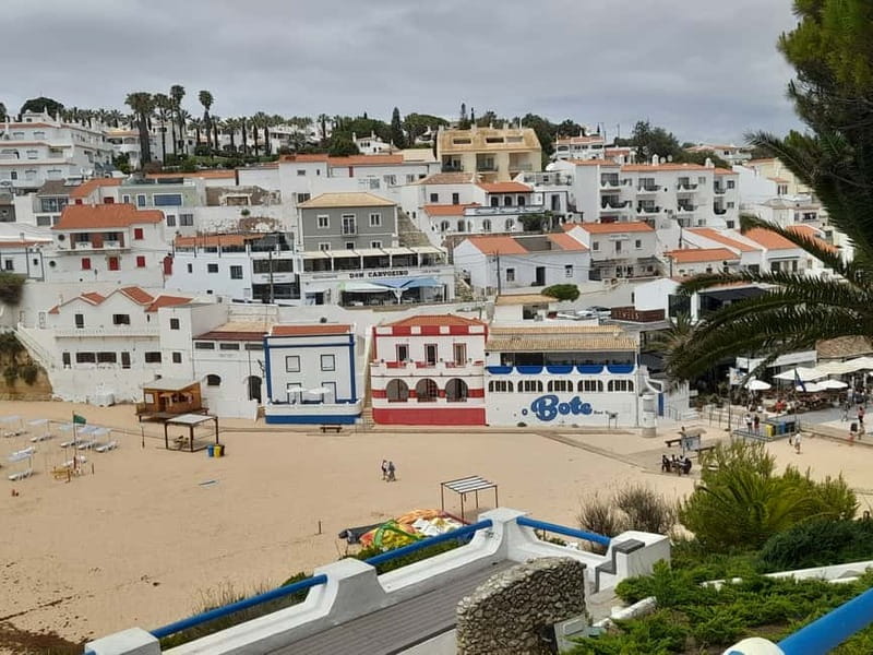 Private Coast Tour from Lagos Visit Portimao, Carvoeiro - Praia da Rocha and Portimão Marina, Then the Sea-Village Stop in Carvoeiro