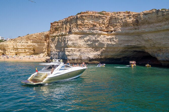 Private Morning Yacht Cruise from Albufeira Marina - Onboard comfort: WiFi, lounge and solarium time