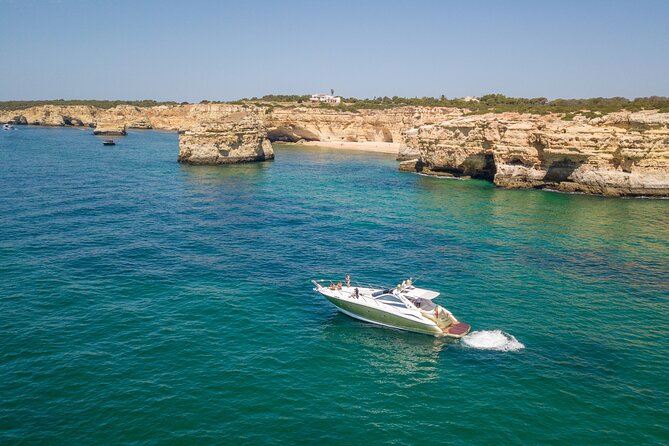 Private Sunset Yacht 2h Cruise from Albufeira Marina - Swimming time near the coast: fun, but plan for it