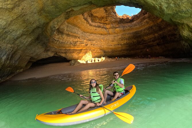 Sunrise Small Group Kayak Experience in BENAGIL Cave & 4K Photos - Praia da Marinha Arches: More Caves, More Sinkholes, Great Photo Angles