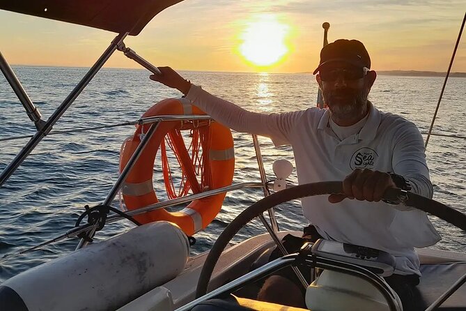 Sunset on a Luxury Sailing Yacht from Vilamoura (Max 12 Guests) - Music, photos, and swim time when the sea cooperates
