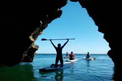 SUP Tour in Algarve Ingrina Caves w/ Snorkeling & Photos Included