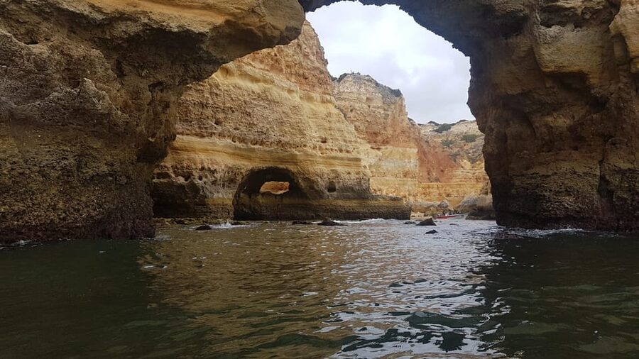 The Algarve: Benagil Cave Kayak Tour - Benagil Cave Time: Domed Ceiling, Turquoise Water, and a Swim Option