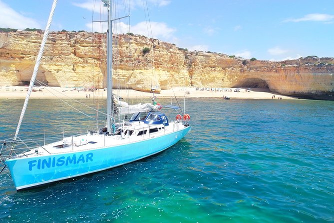 Yatch FINISMAR: 6 hours cruise with Beach BBQ (14passengers) - From Albufeira marina to the caves, cliffs, and coast stories